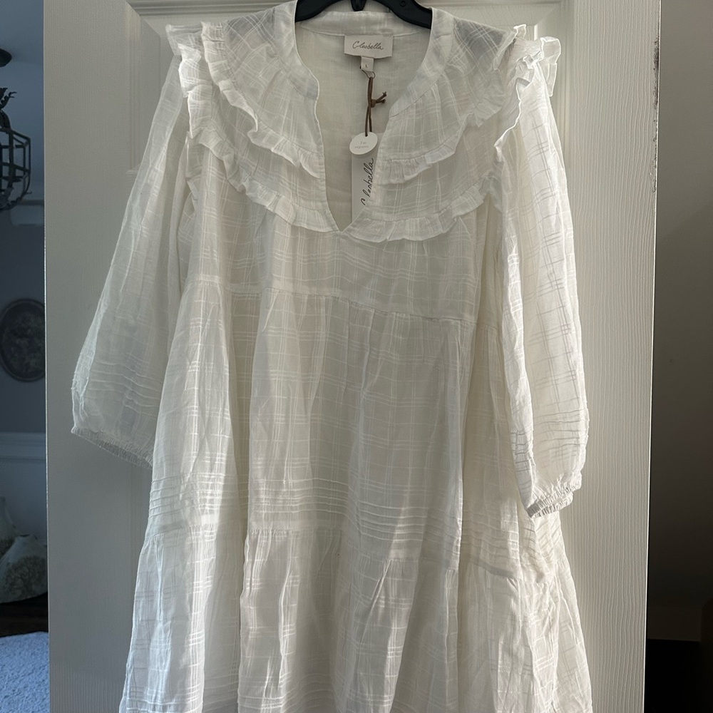 NWT Cleobella Organic white dress Large